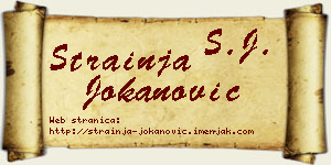 Strainja Jokanović vizit kartica